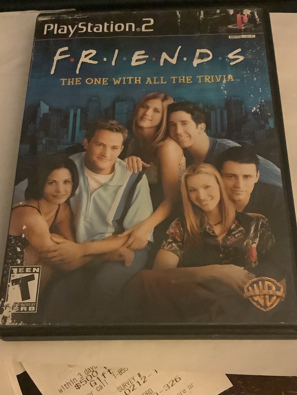 PlayStation 2 FRIENDS: The One With All The Trivia - Blue Cover